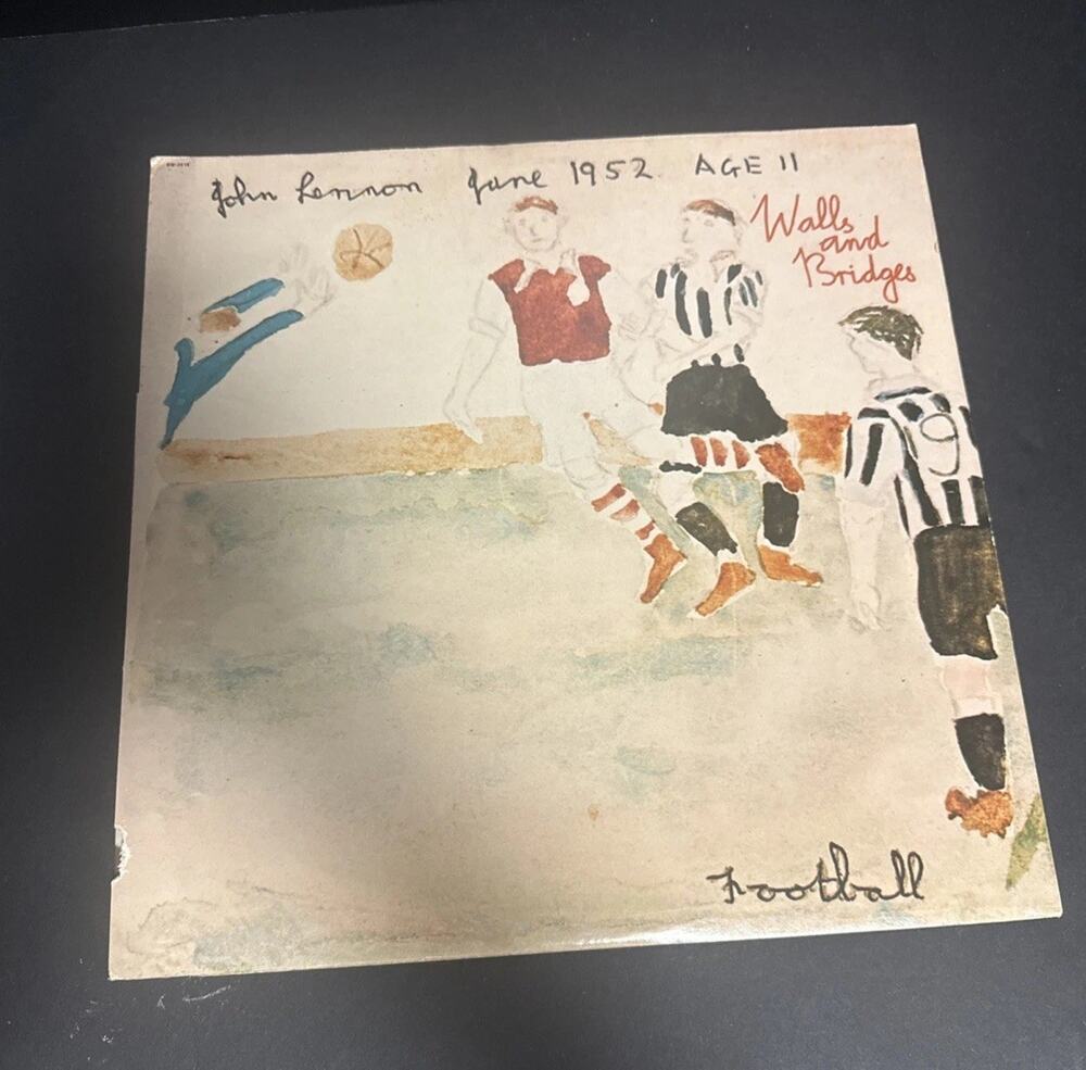 John Lennon Walls and Bridges LP Apple Records 1974 SW-3416 VG+ Insert Booklet